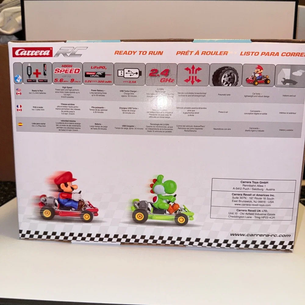 Carrera RC Mario Kart Pipe Kart Peach 1:18 Scale Pink New 2.4GHz 370200986P